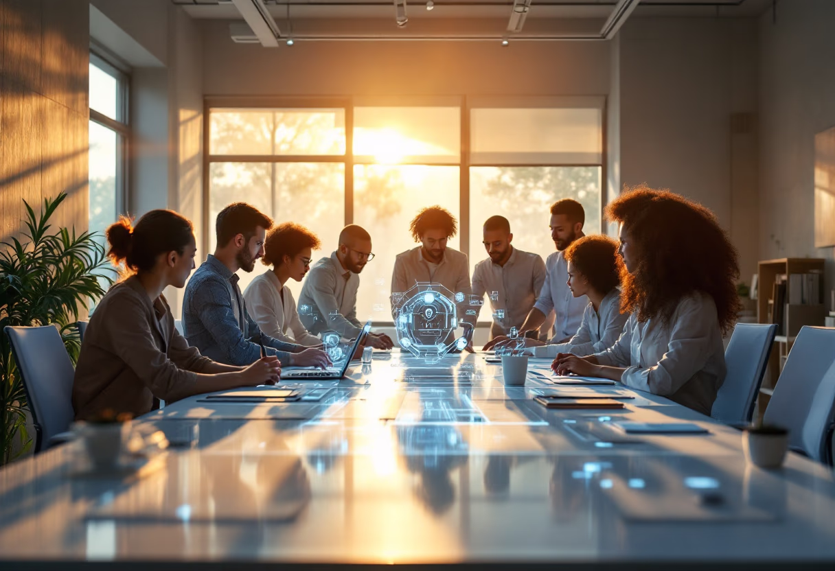 [collaborative team setting]